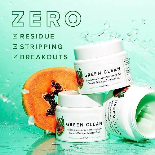 Original  Natural Cleansing Cream Green Cleaning Makeup Removal Cream Easily removes cosmetics SPF travel makeup removal cream