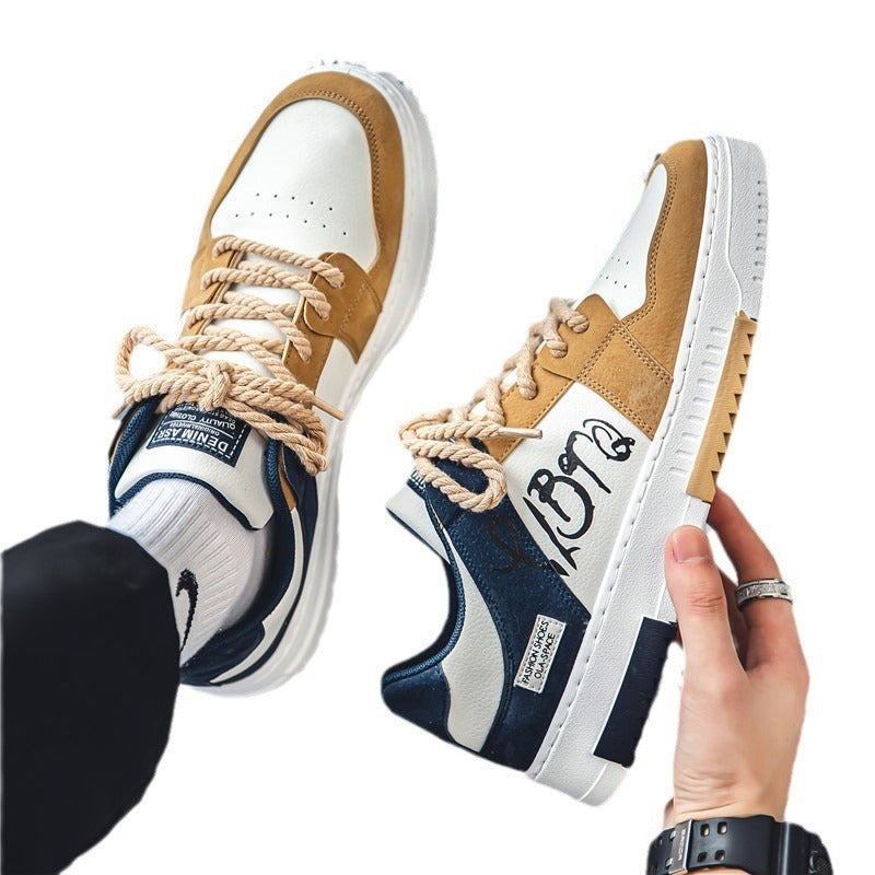 Korean style trendy men's shoes, men's versatile shoes, teenage student board shoes, internet famous sports and leisure shoes