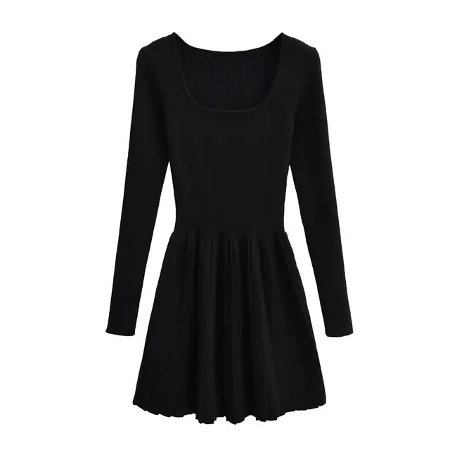 Knit Dresses for Formal Occasions Mini Party Dress Elegant and Beautiful Women's Dresses Slim Fit Long Sleeve Dress