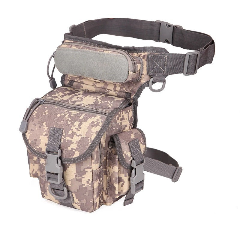 Waterproof Oxford Army camouflage single shoulder crossbody journalist photography sports leg bag