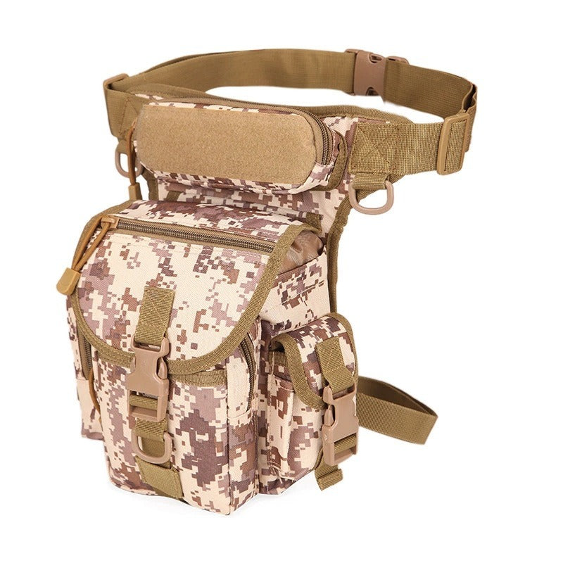 Waterproof Oxford Army camouflage single shoulder crossbody journalist photography sports leg bag