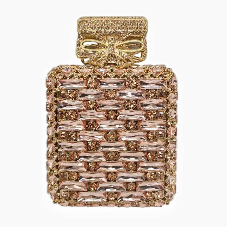 Perfume bottle with diamond hand bag Crystal Bag