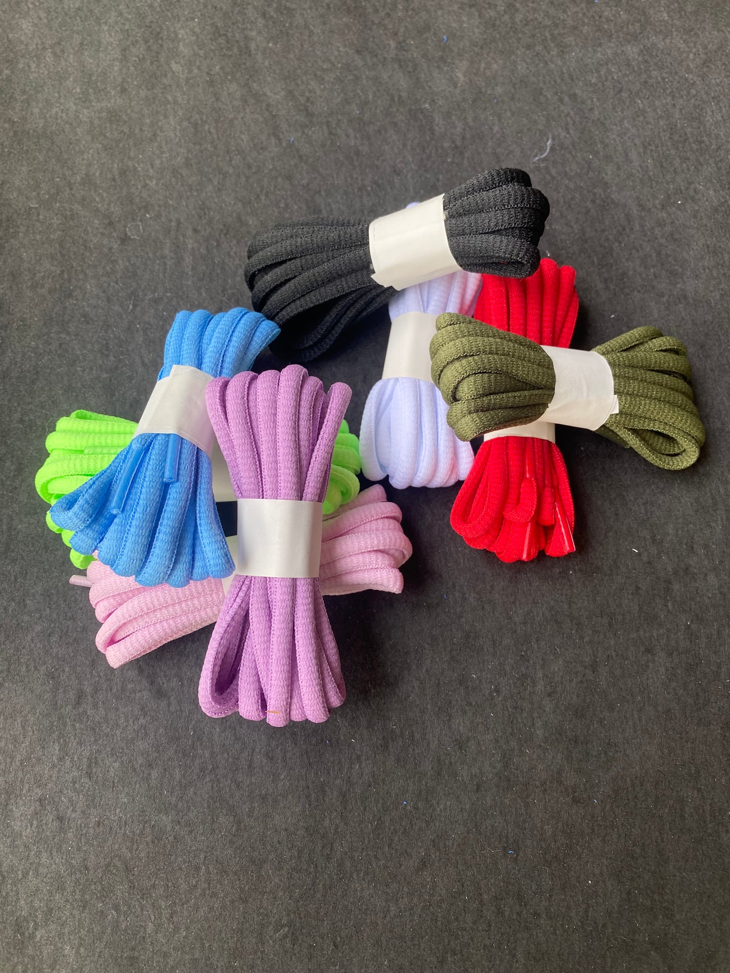 8 pairs of 8-color shoelaces - semi-circular