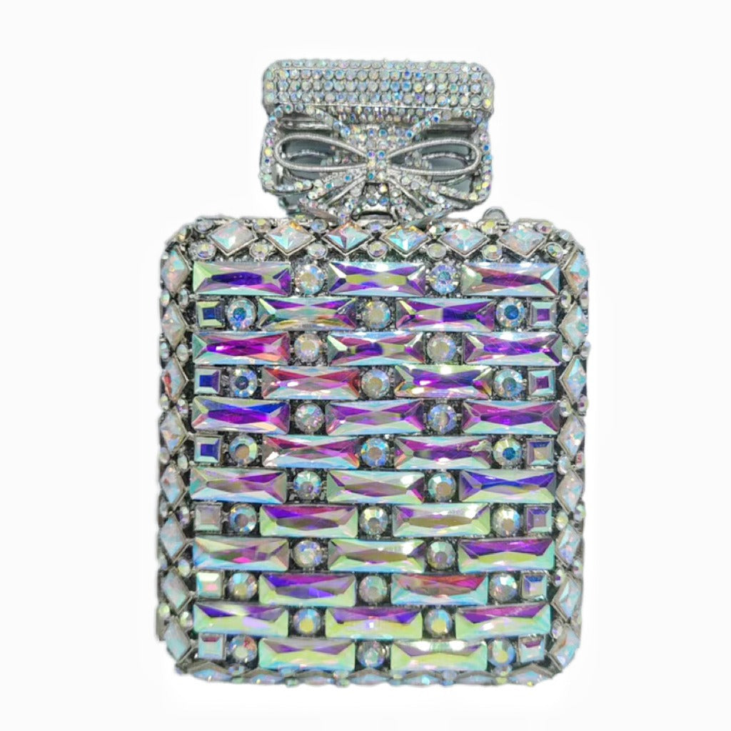 Perfume bottle with diamond hand bag Crystal Bag