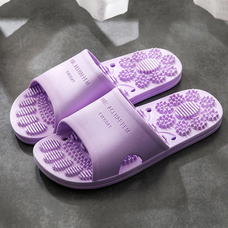 Home Bathroom Non-slip Indoor Slippers Supermarket Hotel Men's And Women's Massage House Soft Foams Slippers