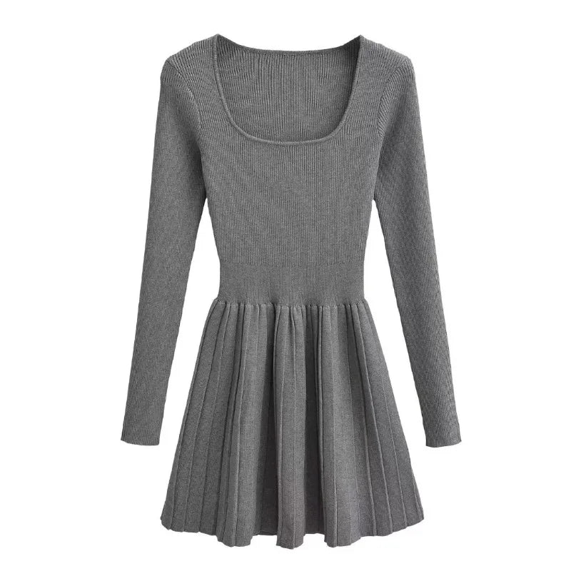 Knit Dresses for Formal Occasions Mini Party Dress Elegant and Beautiful Women's Dresses Slim Fit Long Sleeve Dress