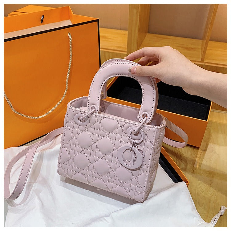 Frosted Lingge Daifei Bag High end One Shoulder Handbag Fashion Crossbody Bag