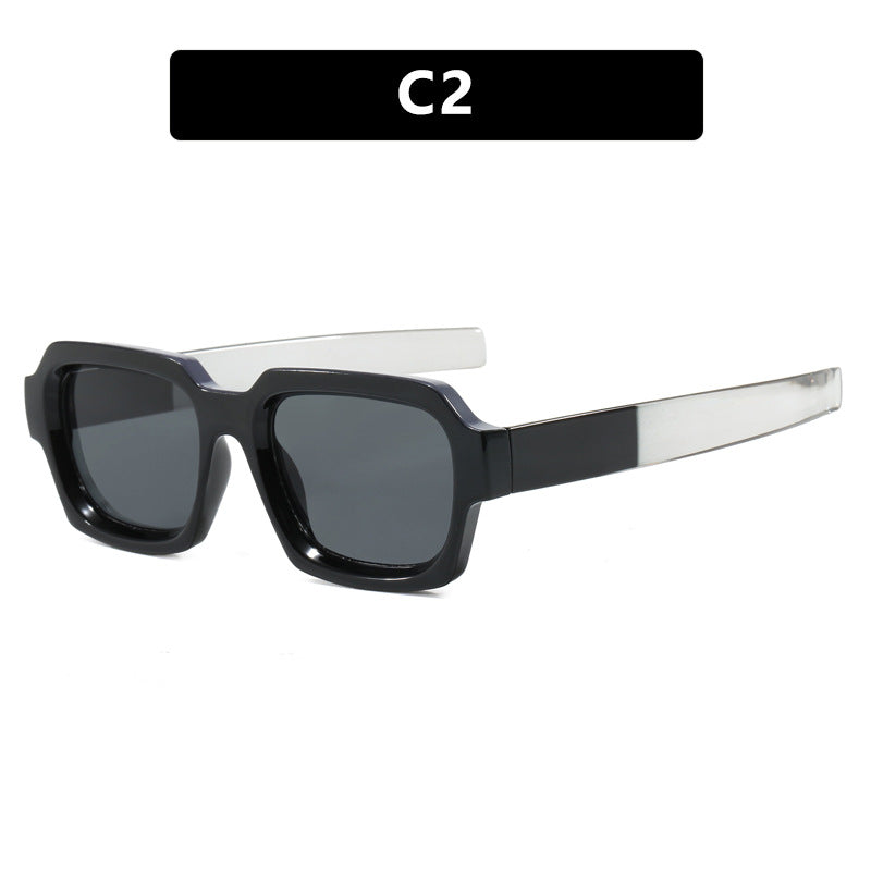 Small frame square sunglasses new European and American modern fashion ins sunglasses versatile trendy sunglasses for men and women