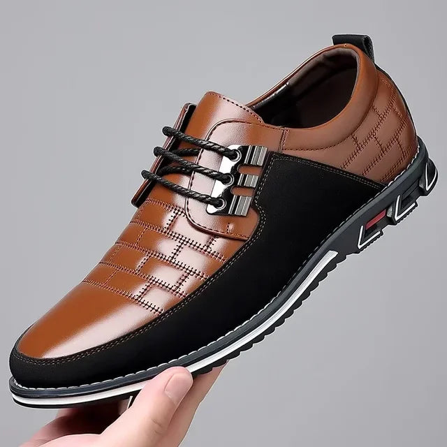 Men's casual formal shoes in plus size leather shoes from England