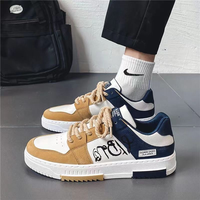 Korean style trendy men's shoes, men's versatile shoes, teenage student board shoes, internet famous sports and leisure shoes