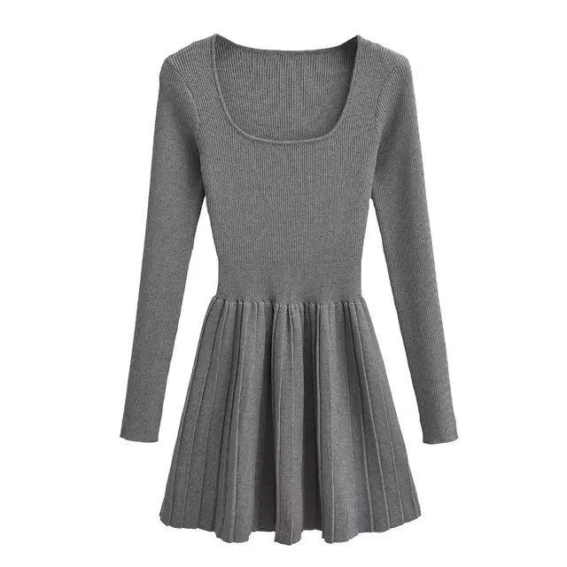 Knit Dresses for Formal Occasions Mini Party Dress Elegant and Beautiful Women's Dresses Slim Fit Long Sleeve Dress