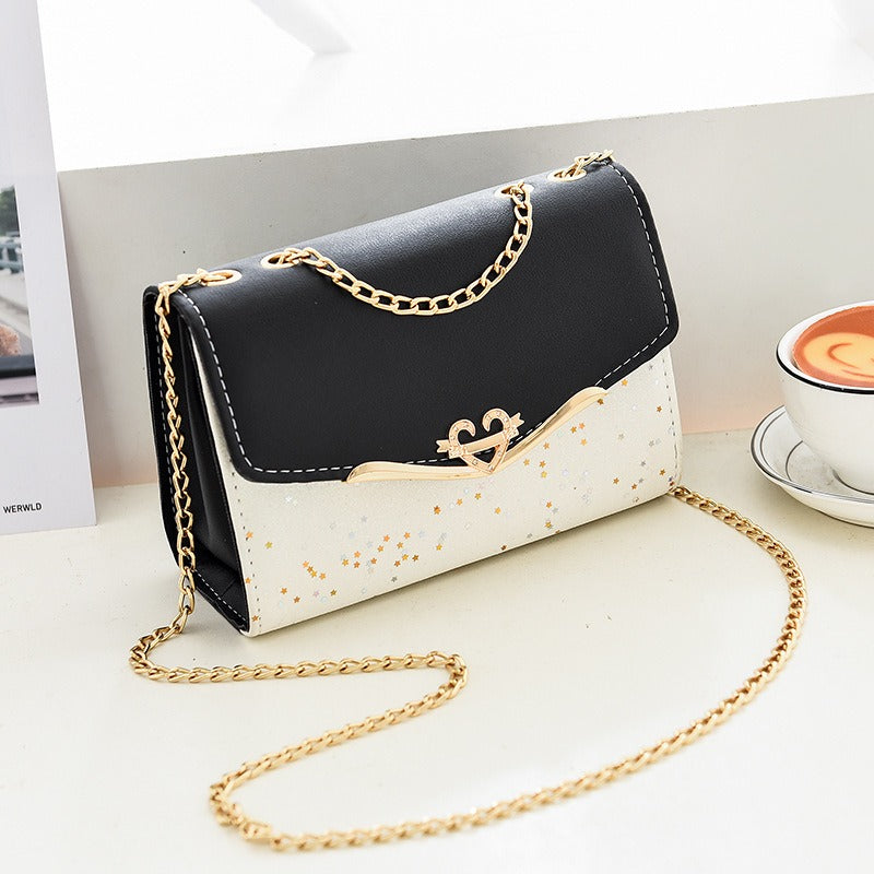 New Women's Bag Single Shoulder Crossbody Bag Sequin Fashion Bag Korean Edition Women's Shoulder Bag Mobile Bag Wallet Trend