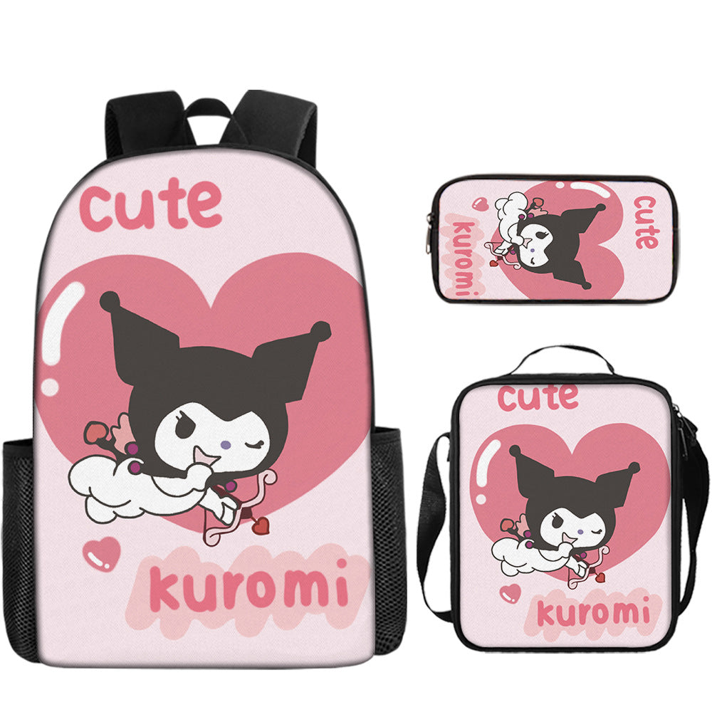 New Cartoon School Bag Printing Custom Bookbag High Quality Backpack Pencil Cases Kids Bags For Girls