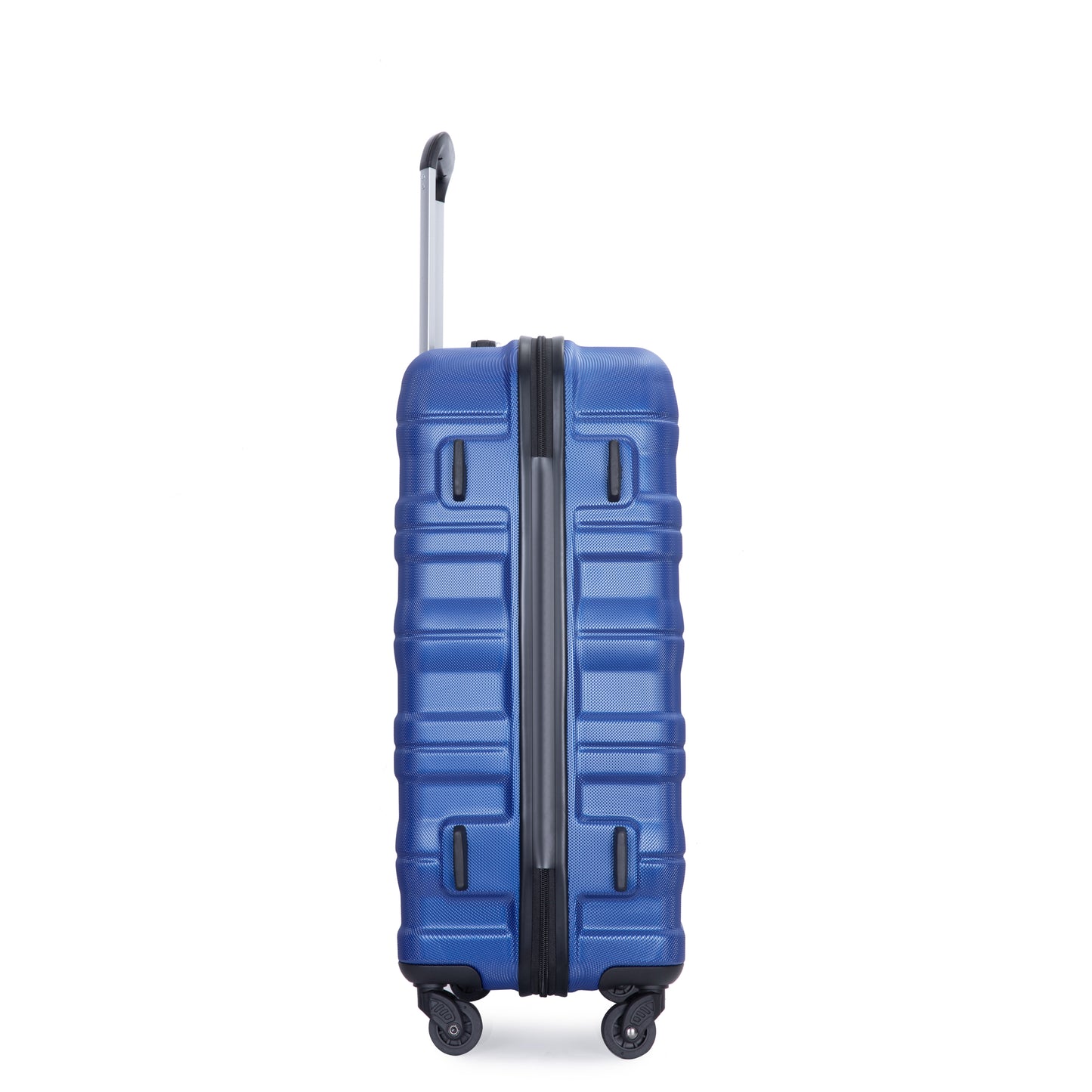 3 Piece Luggage Sets PC Lightweight & Durable Expandable Suitcase with Two Hooks, Spinner Wheels, TSA Lock, (21/25/29) Dark Blue