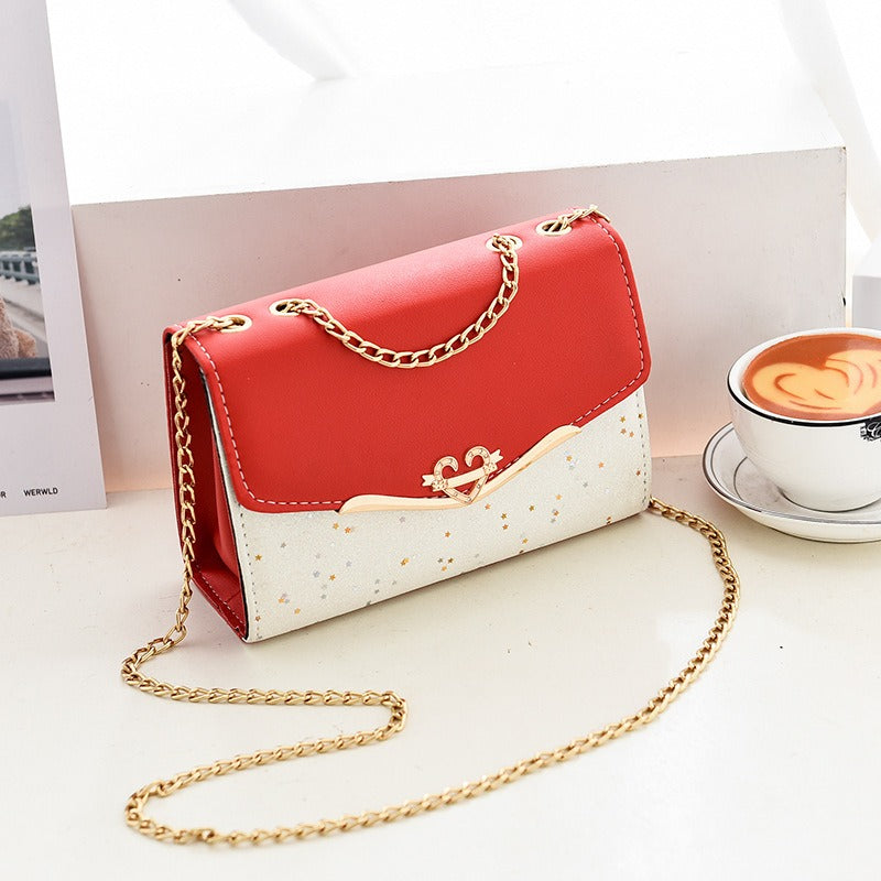 New Women's Bag Single Shoulder Crossbody Bag Sequin Fashion Bag Korean Edition Women's Shoulder Bag Mobile Bag Wallet Trend