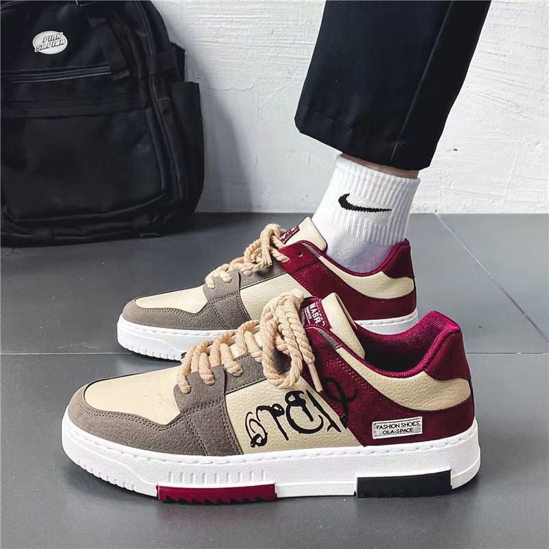 Korean style trendy men's shoes, men's versatile shoes, teenage student board shoes, internet famous sports and leisure shoes